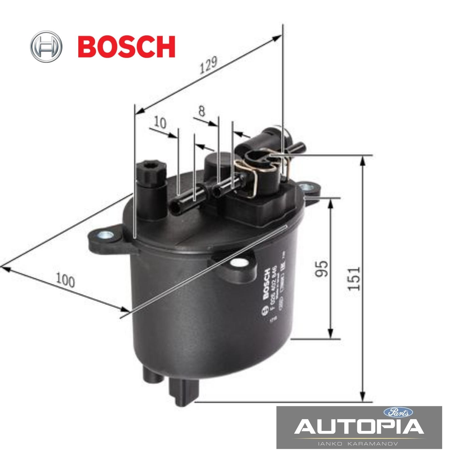 ГОРИВЕН ФИЛТЪР Ford/Fiat/Citroen Bosch: F026402846 